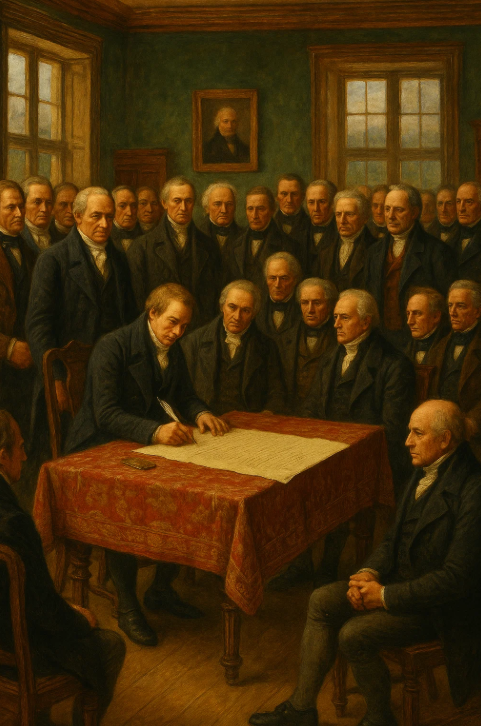 Signing of the Norwegian Constitution at Eidsvoll in 1814