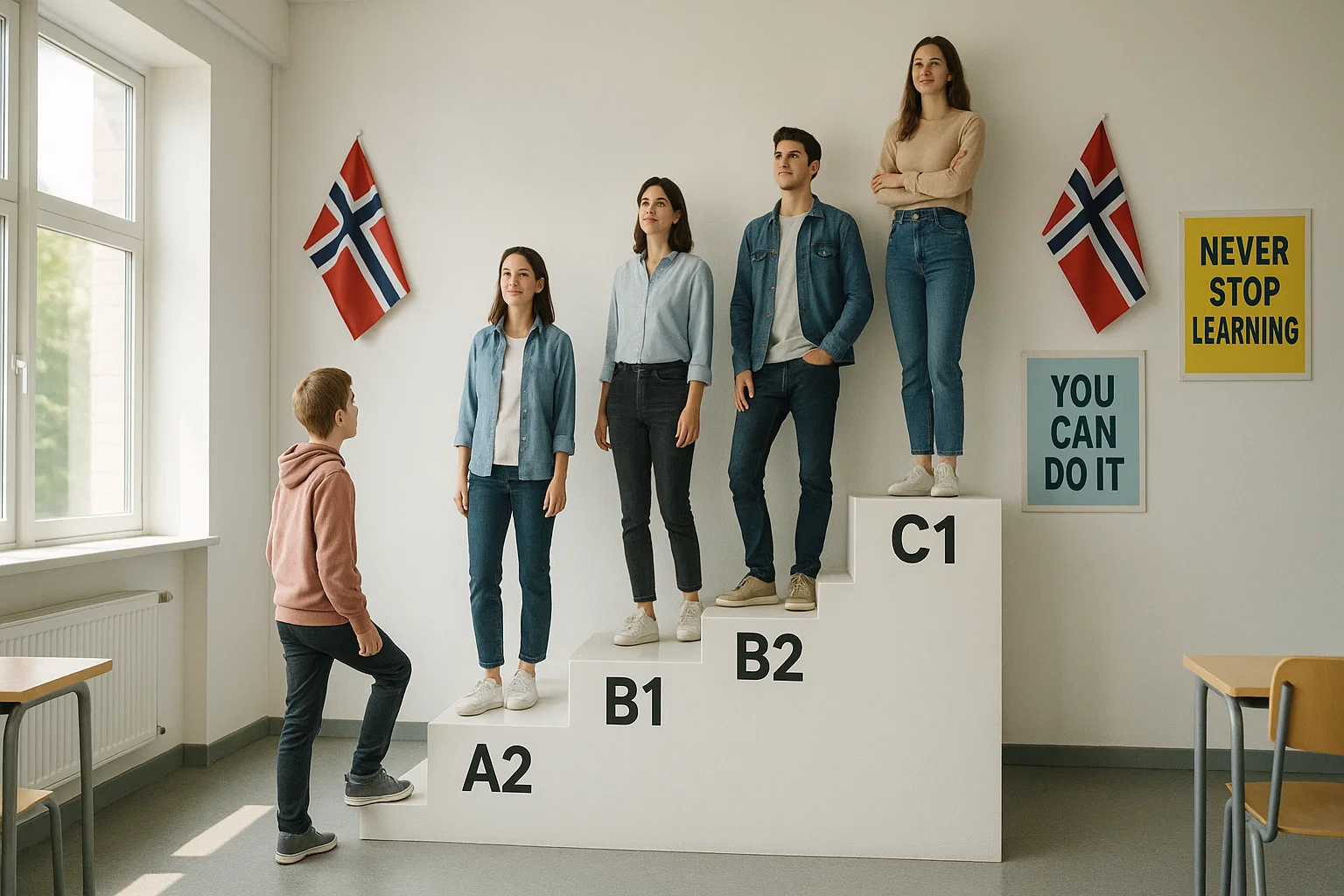 Personer som tar norskprøven