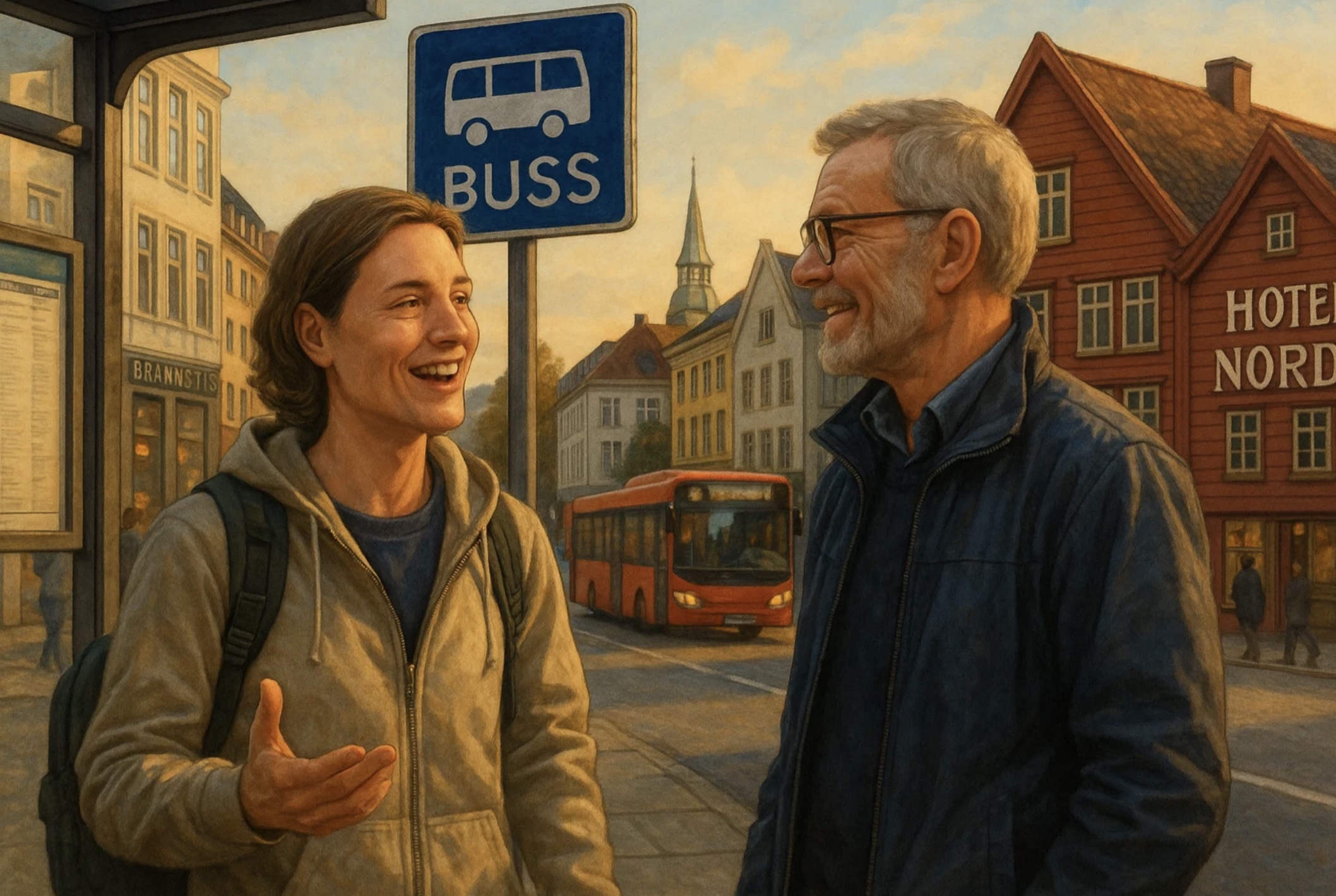 Personer i samtale under vurdering